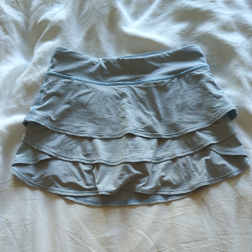 Athleta Light Blue Tiered Skort